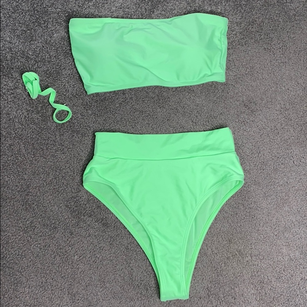 Lime green bikini set